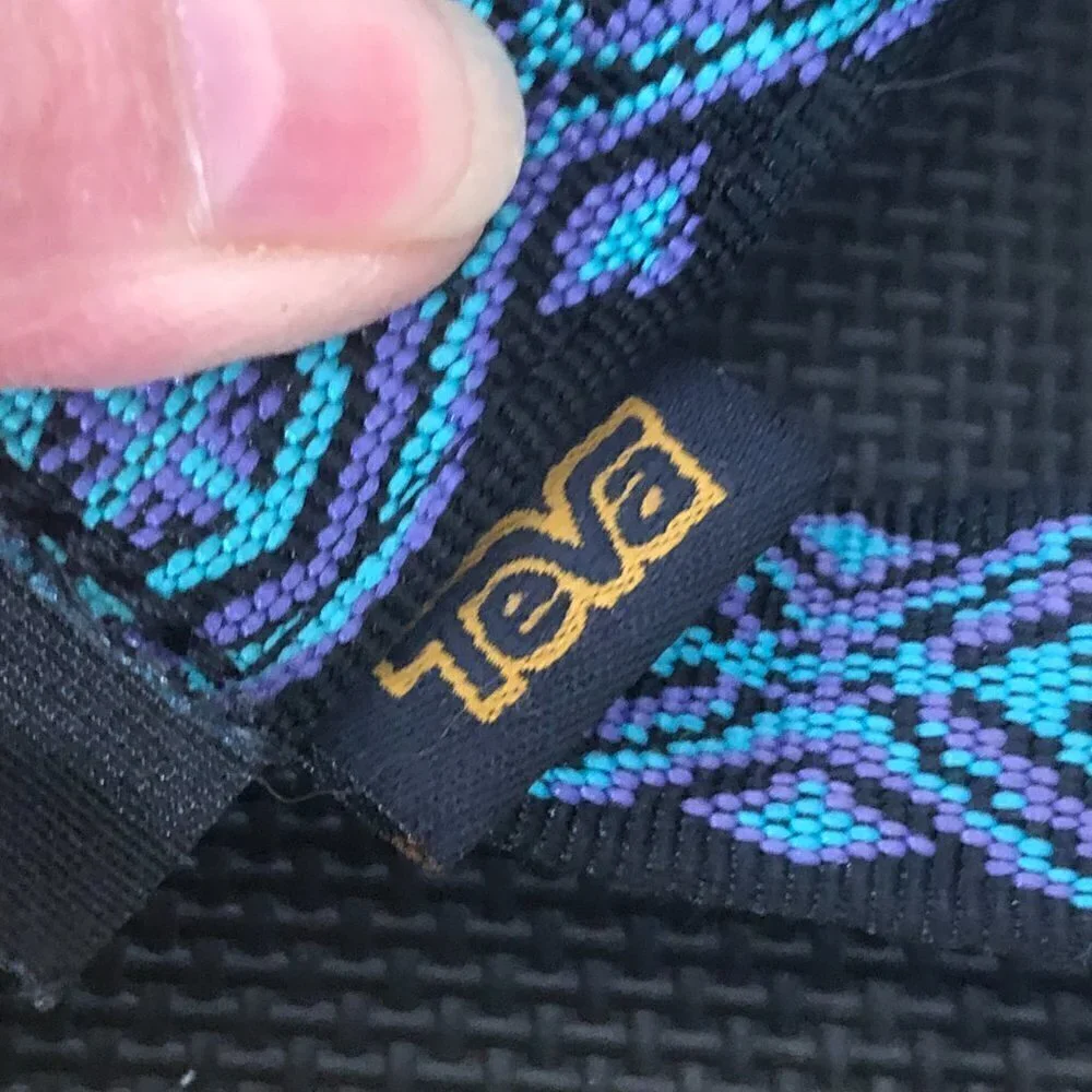 Teva Original Universal Athletic Sandal Men's size 12 Black Blue Activewear